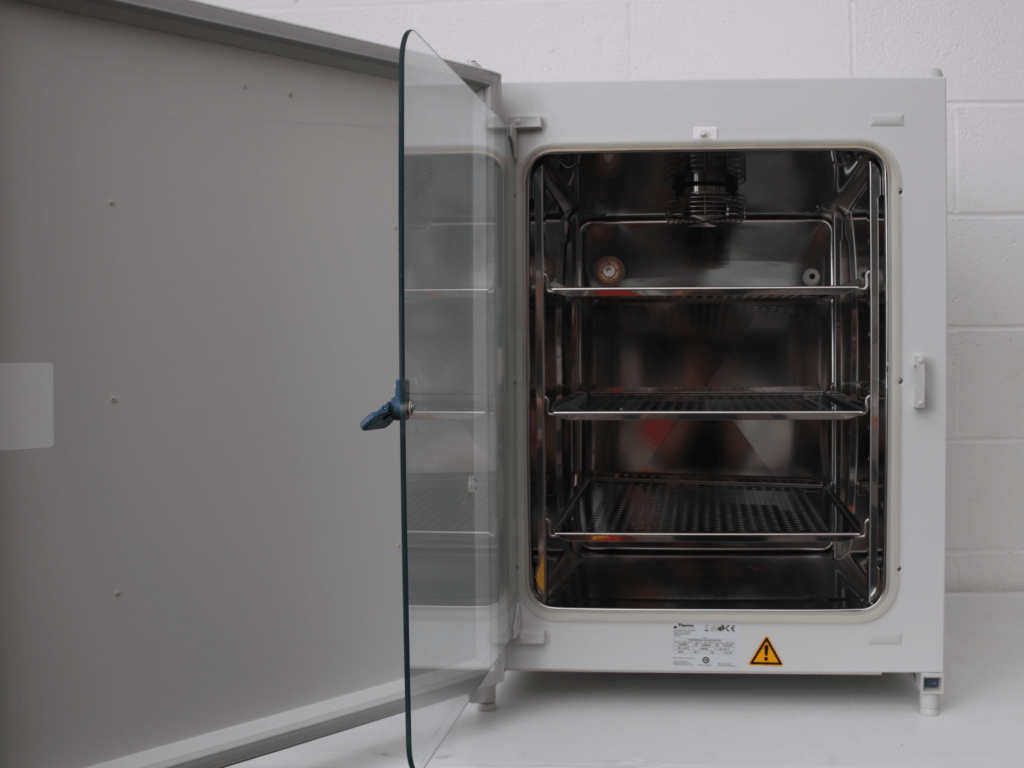 Photo of inside of lab incubator