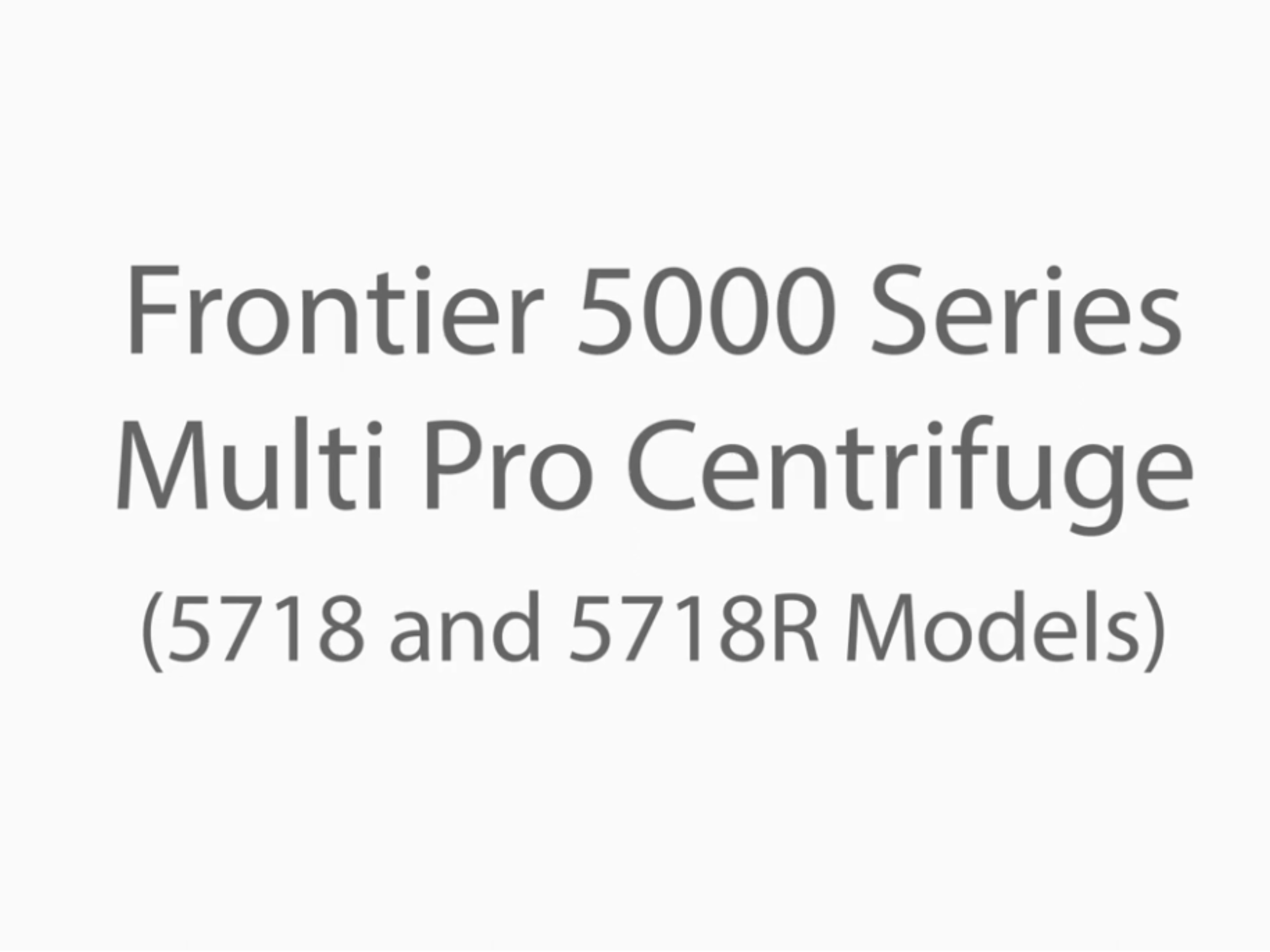 Video thumbnail - FC5718R